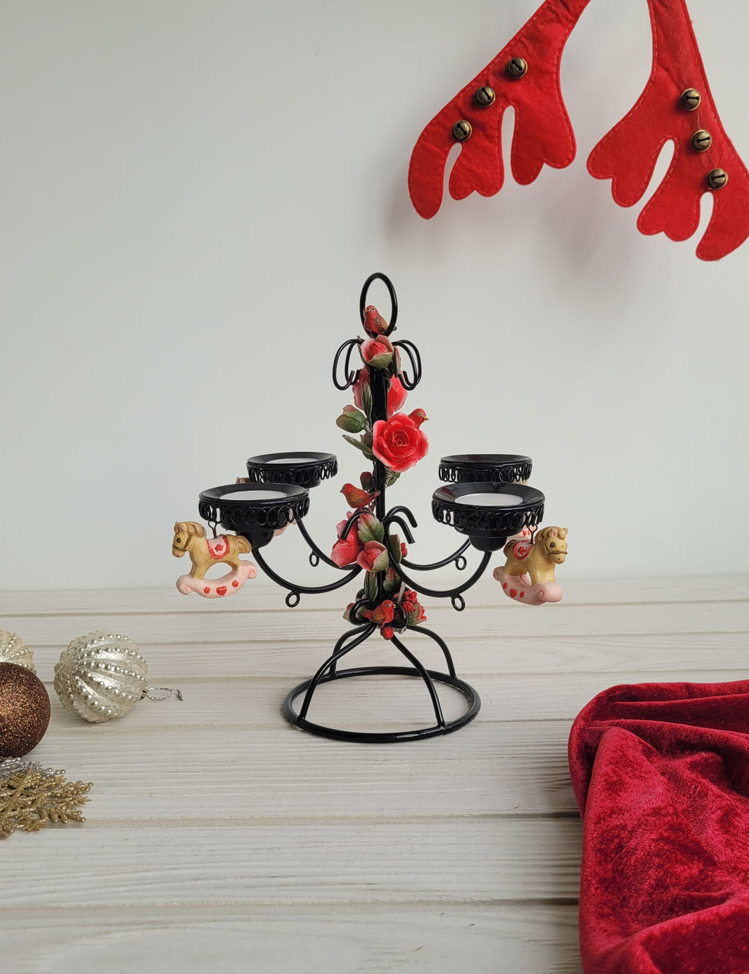 THE ASF SHOP The Inky Metal Candle Stand