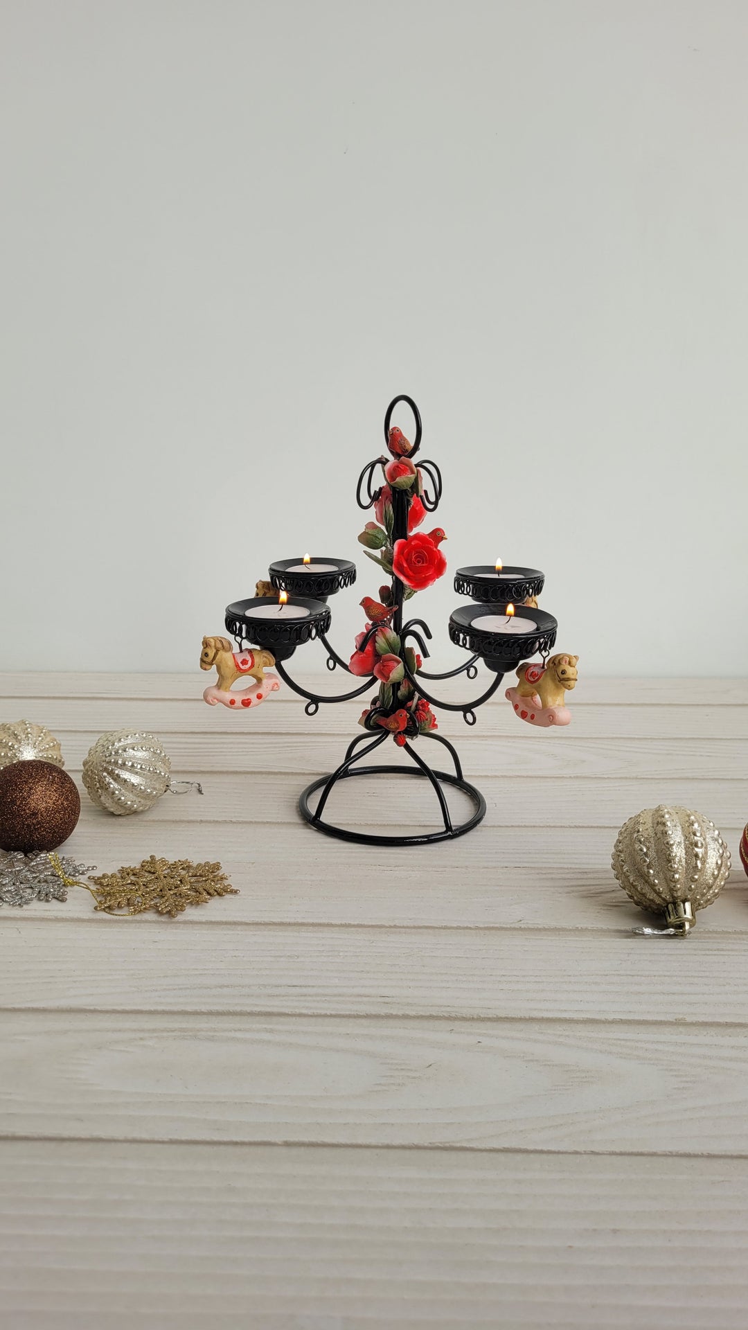 THE ASF SHOP The Inky Metal Candle Stand