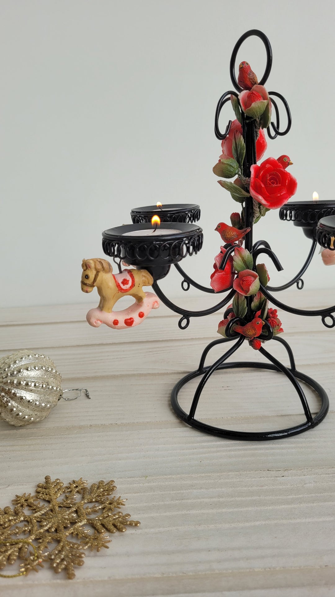 THE ASF SHOP The Inky Metal Candle Stand