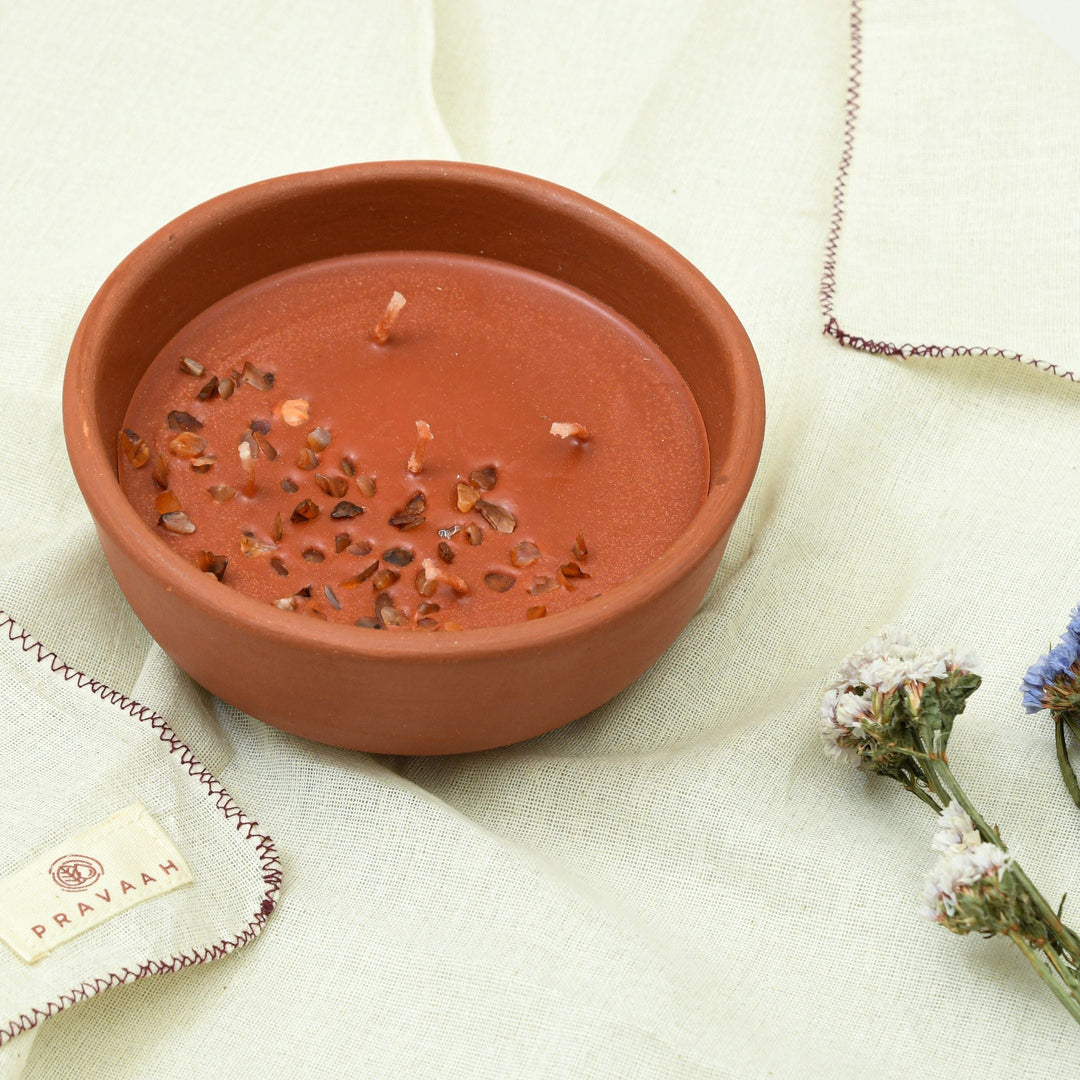 Pravaah Gilli Mitti XL Candle | Smells Like Rain | Multi Wick