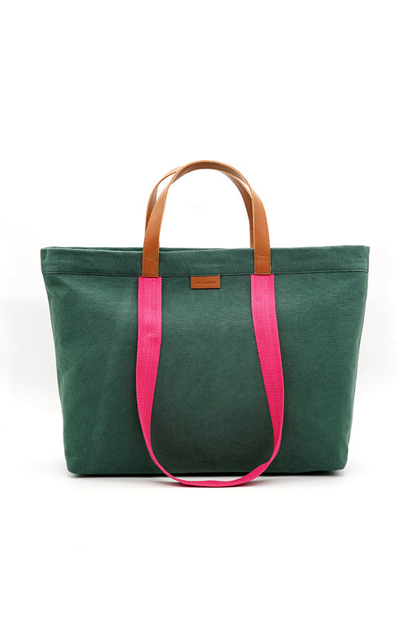 A and S Accessories Canvas shopper with contrast handles