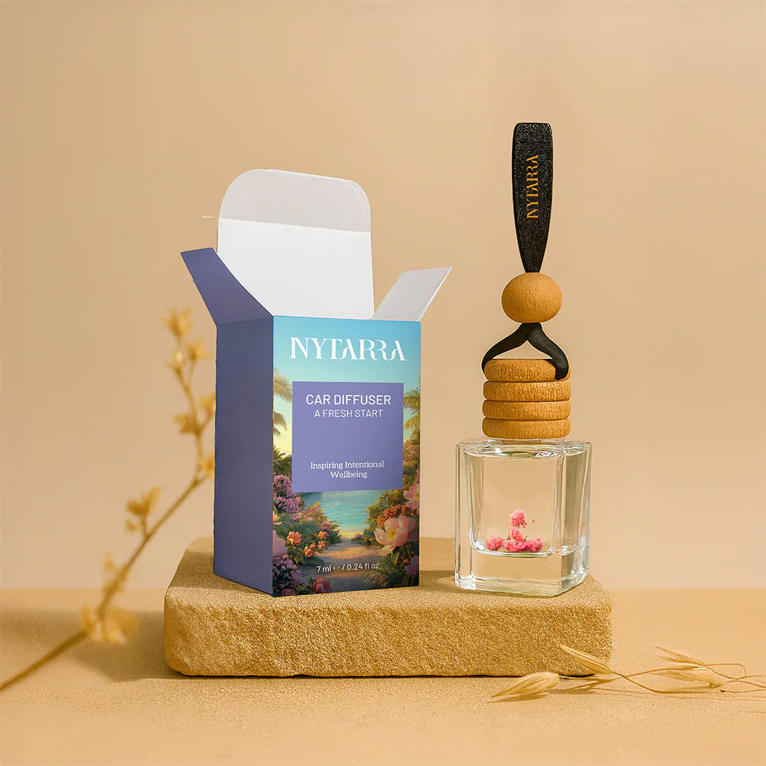 Nytarra Car Fragrance Diffuser - A Fresh Start | Alcohol-Free, Paraben-Free | Long-Lasting Car Freshener