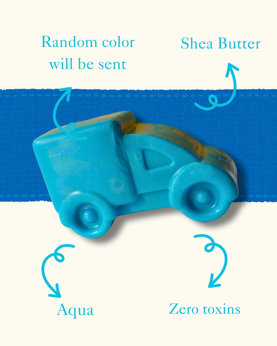 Sobek Naturals Kids Car Tempo Shaped Shea Butter Soap Set