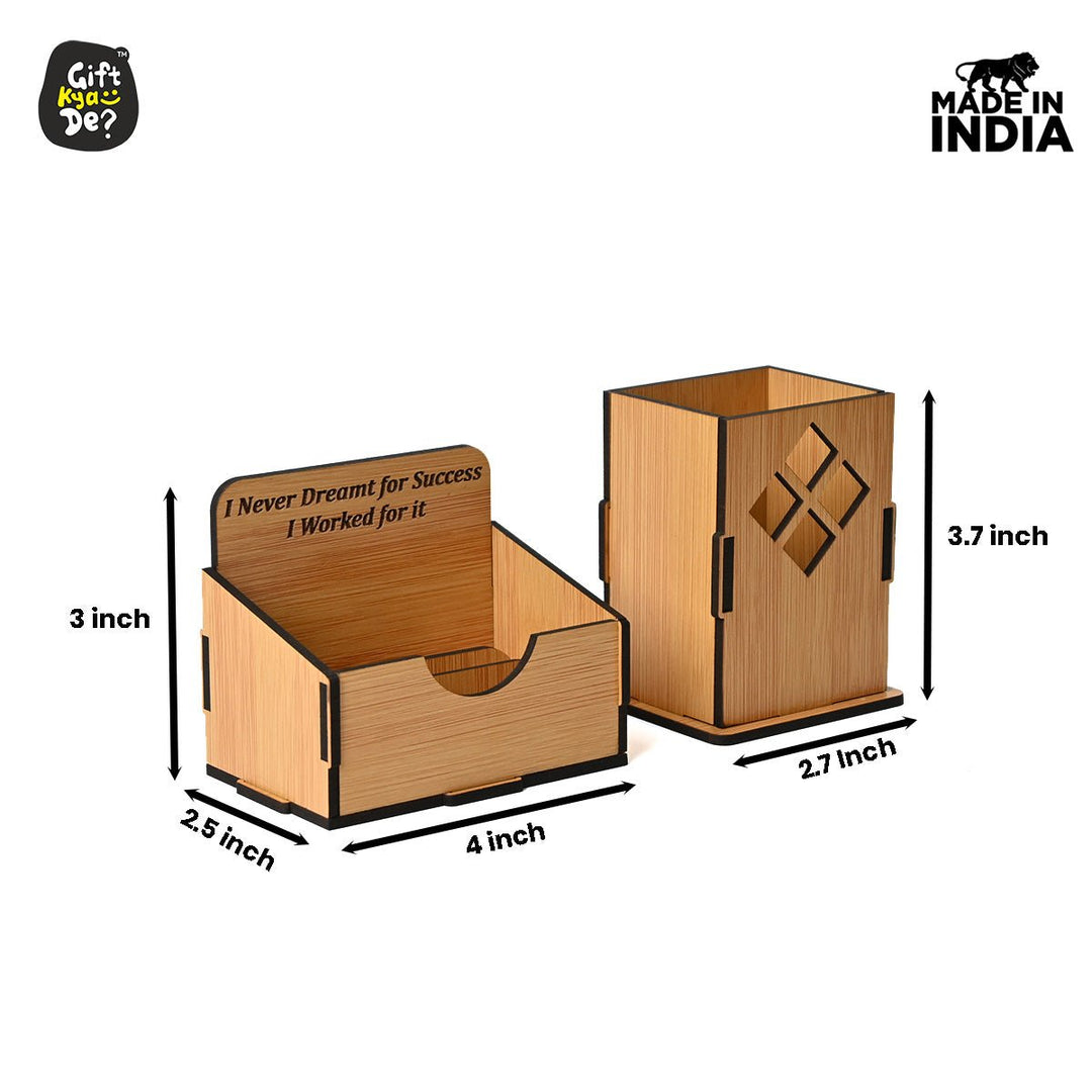 Gift Kya De 3 in 1 Mobile Stand, Pen Stand and Card Holder | Desk Accessories | Corporate Gifts