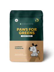 Paws For Greens Vegan Treats- Carrot and Pumpkin Flavour - 100 gm