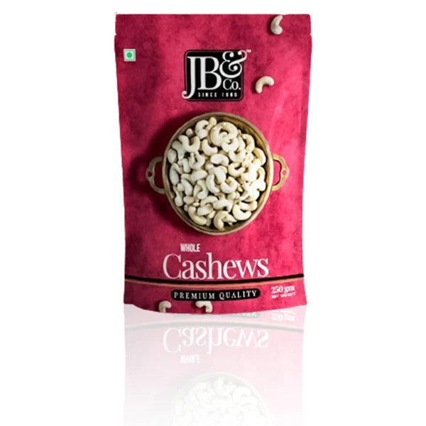 JB&CO Whole Cashews (Kaju) - 250 gm