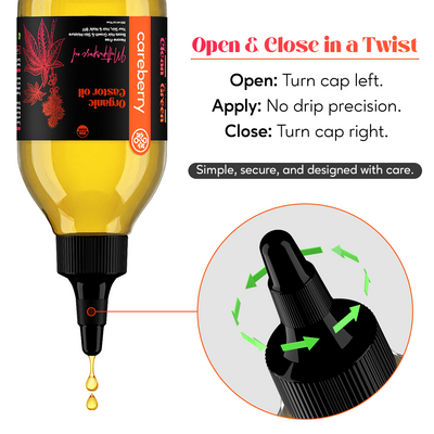 Careberry 's Organic Hair Care Power Trio: Red Onion & Black Seed, Rosemary & Jojoba, Castor Oil Combo (Pack of 3 - 200ml Each)