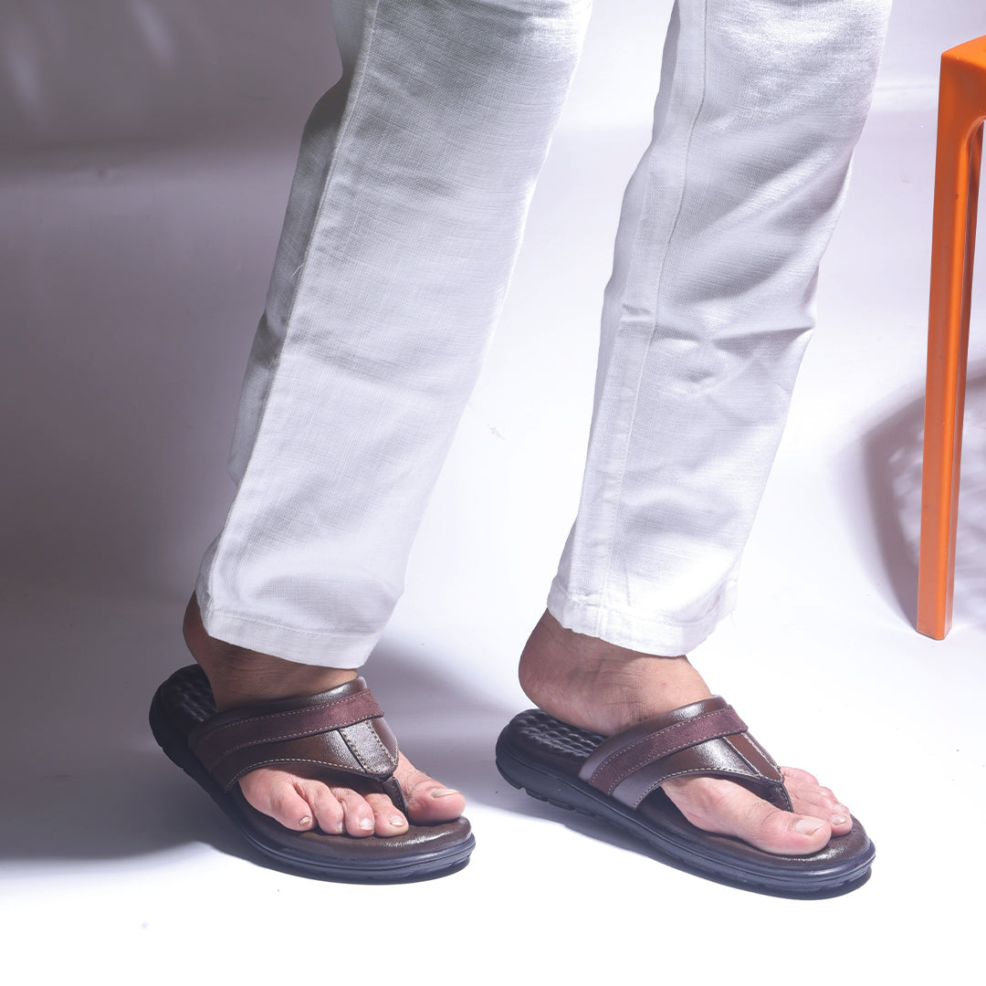 Monkstory Atelier 1975 Comfort Thong Sandals – Chocolate Brown
