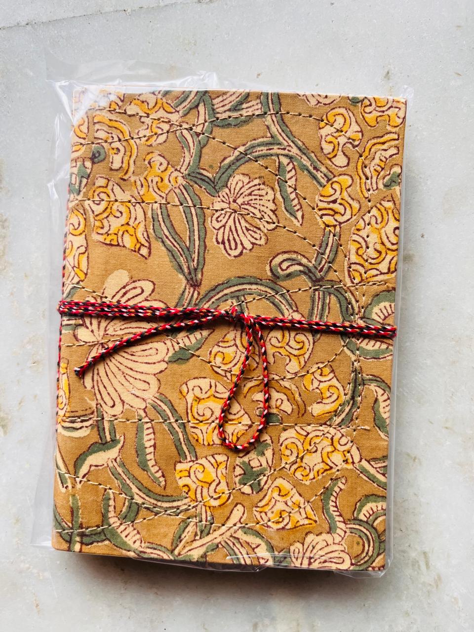 Handcrafted Fabric Diary | 18 × 13 cm | Peekaboo | Softbound with Strings