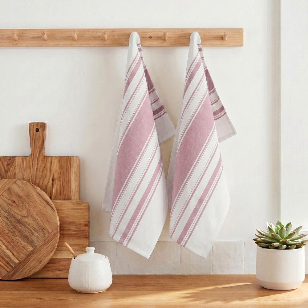 Striped Cotton Dish Towels ( Set of 2 )