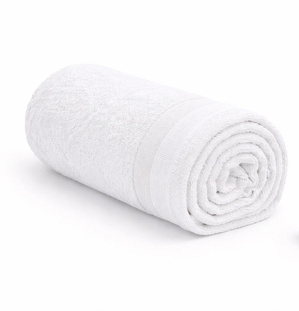 Bamboo Bath Towel – Ultra Soft, Quick Dry & Eco-Friendly Luxury Care | Rust and White | Pack of 2