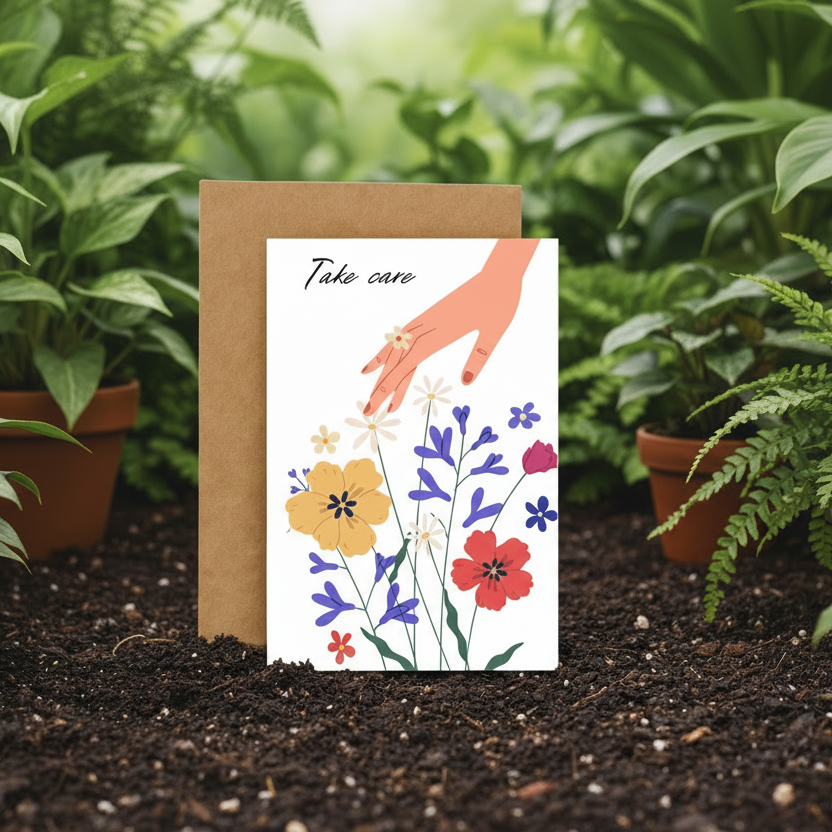 Take Care Plantable Greeting Card