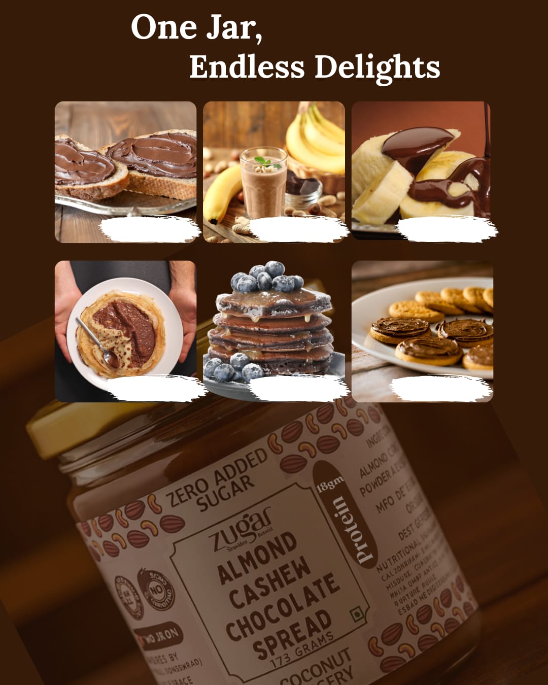 Almond Cashew Chocolate Spread