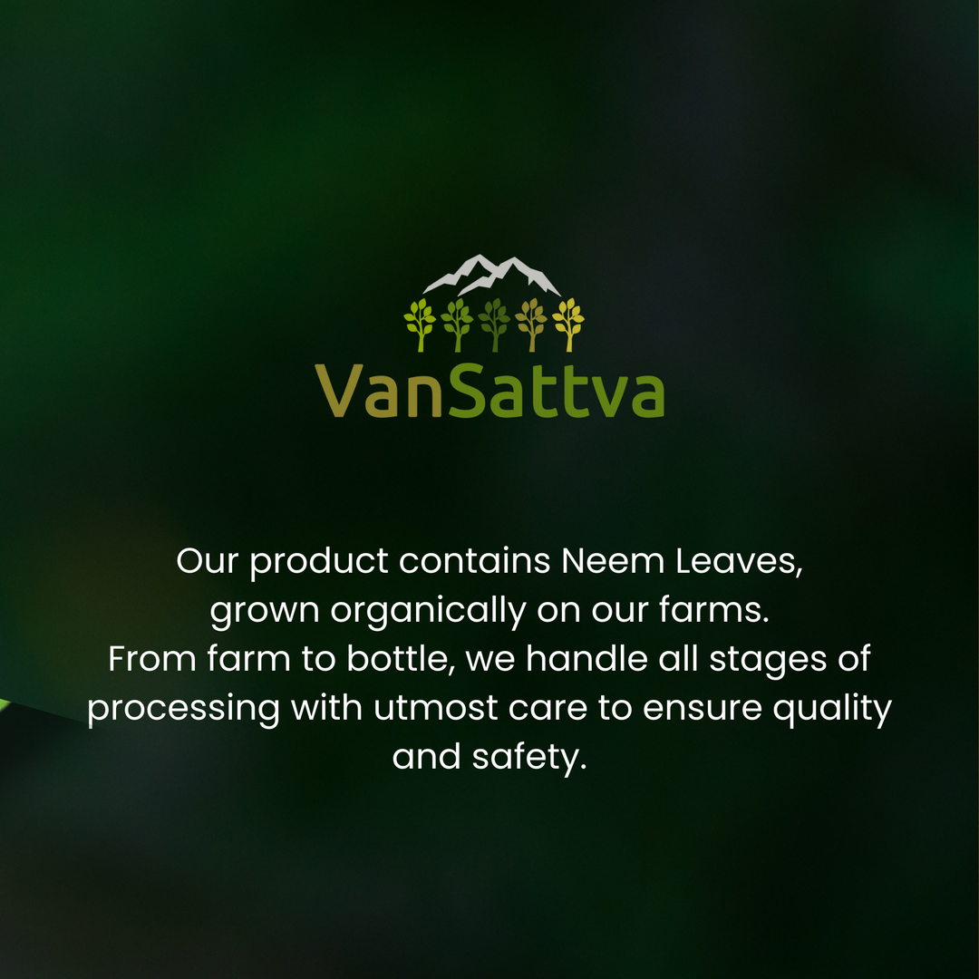 Vansattva Neem Capsules 650mg – Natural Skin & Blood Purifier Support – Herbal Detox & Immunity Support – Veg Capsules – 60 Count – Made in India