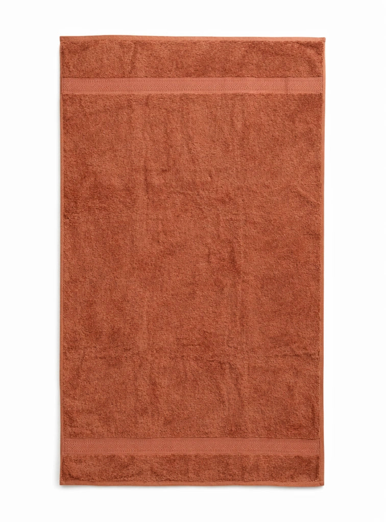 Bamboo Bath Towel – Ultra Soft, Quick Dry & Eco-Friendly Luxury Care | Rust and White | Pack of 2