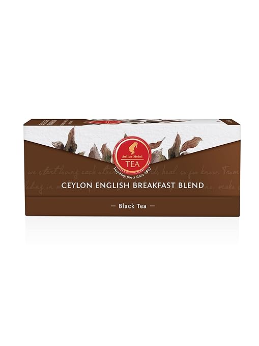 Julius Meinl Ceylon English Breakfast Blend Black Tea - Pack of 25 Tea Bags