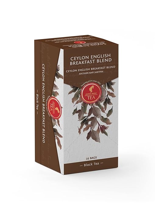 Julius Meinl Ceylon English Breakfast Blend Black Tea - Pack of 25 Tea Bags