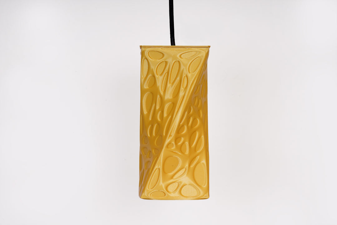 Twisted Square Pendant Lamp | Modern Designer Hanging Light