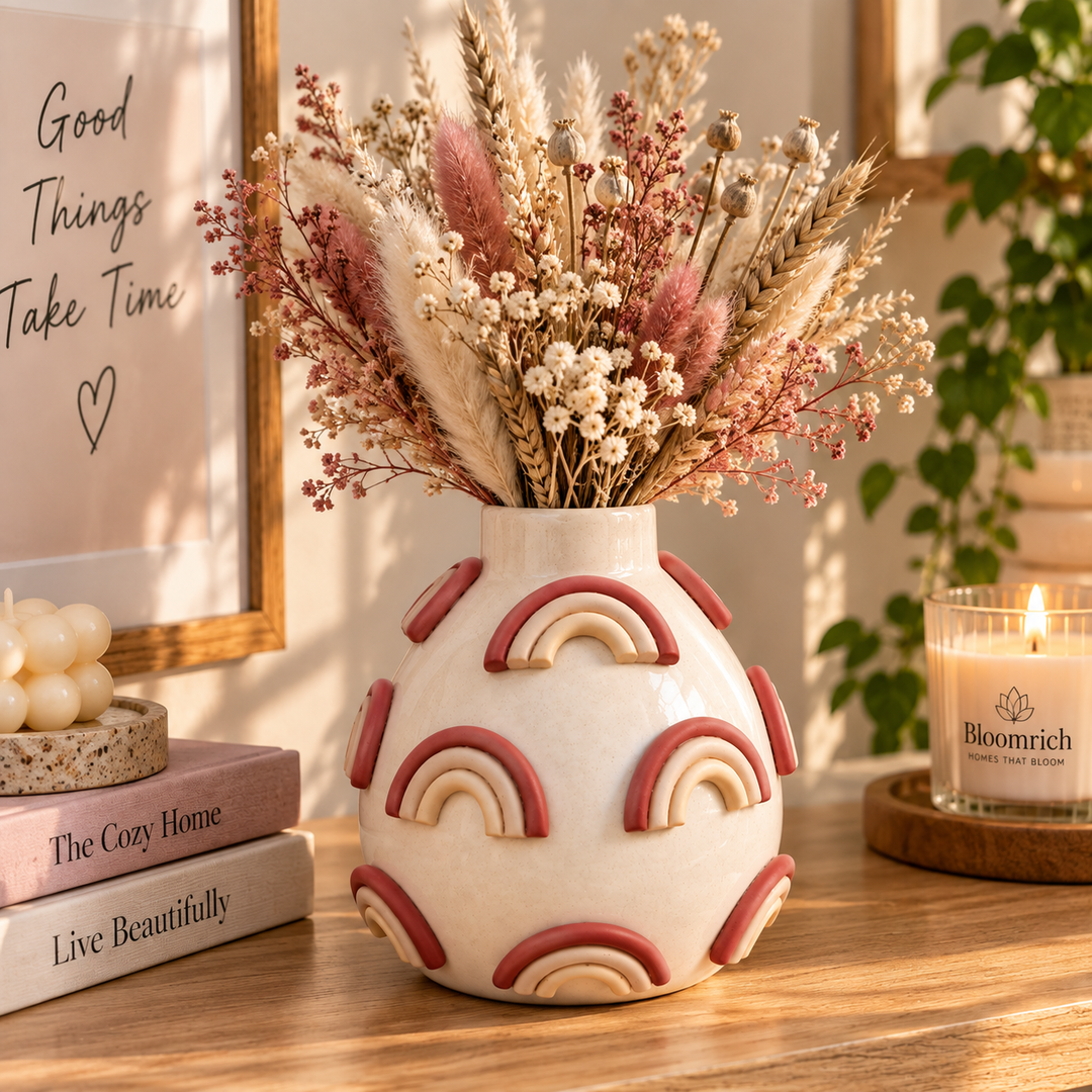 Regenbogen Freude – 3D Rainbow Ceramic Vase