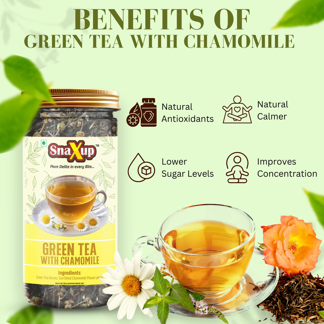 Snaxup Green Tea With Chamomile Tea