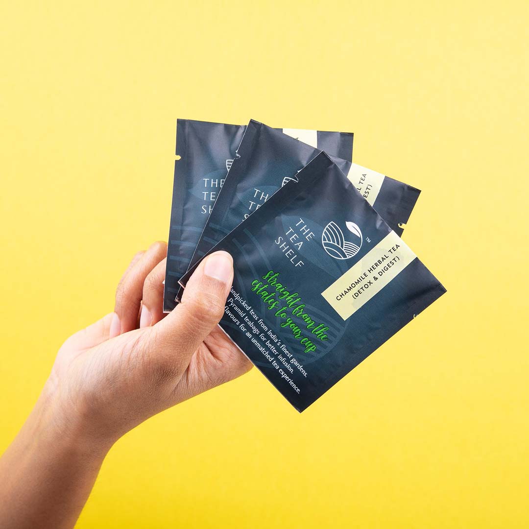 The Tea Shelf Chamomile Herbal Tea - 15 Pyramid Teabag