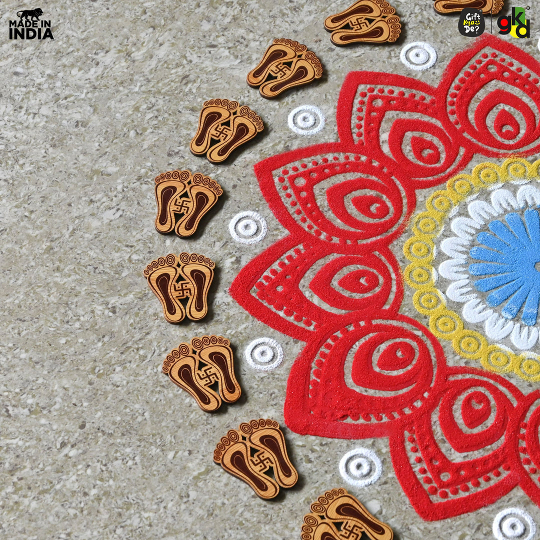 Gift Kya De Devi Charan Paduka (Pack of 9) | Diwali Gifts