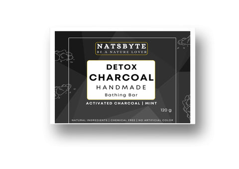 Natsbyte Handmade Charcoal Soap for Bath - 120g