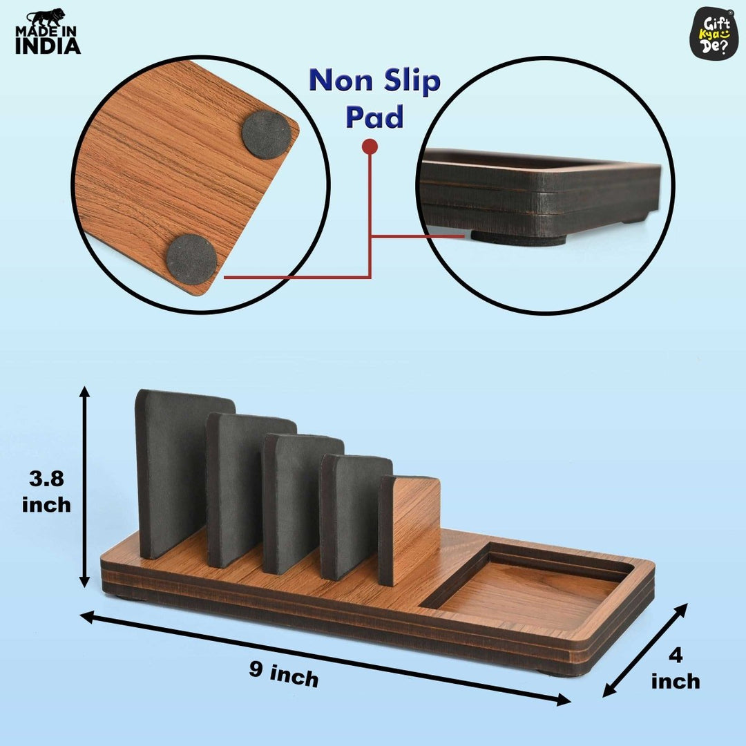 Gift Kya De Multi-Device Charging Stand Organizer for Laptop, Tablet, Mobile And Power Bank | All-In-One Charging Station