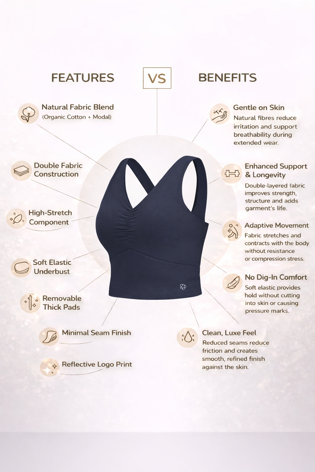 Elope Organic Cotton Modal Padded Bra