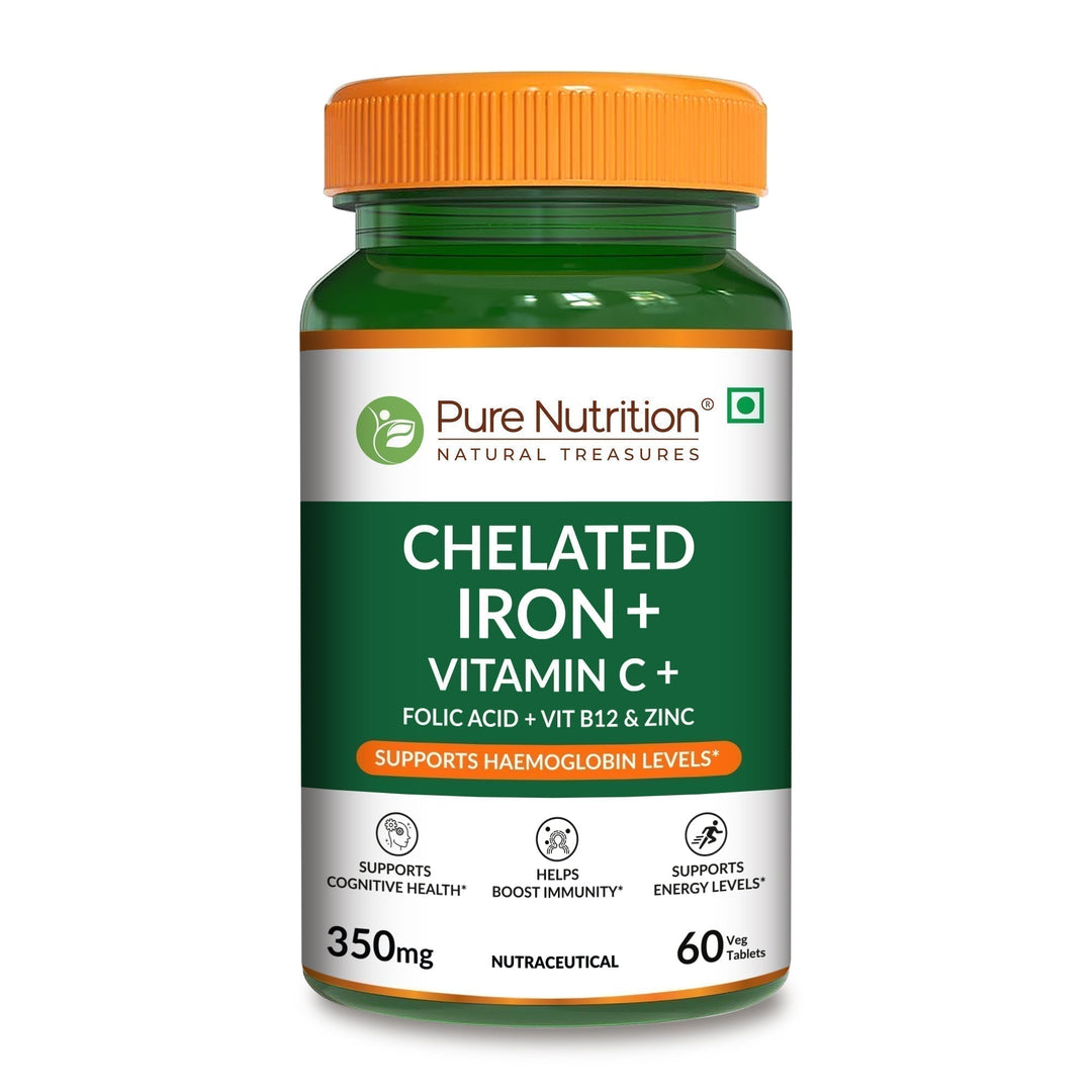 Iron with Folic Acid 60 Tablets | Supports Haemoglobin Production