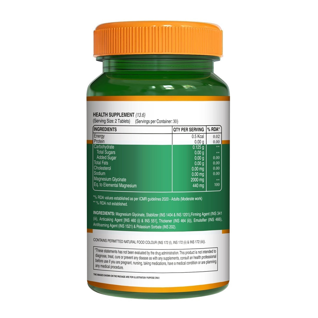 Chelated Magnesium Glycinate | Supports Relaxation, Muscle & Nerve Health