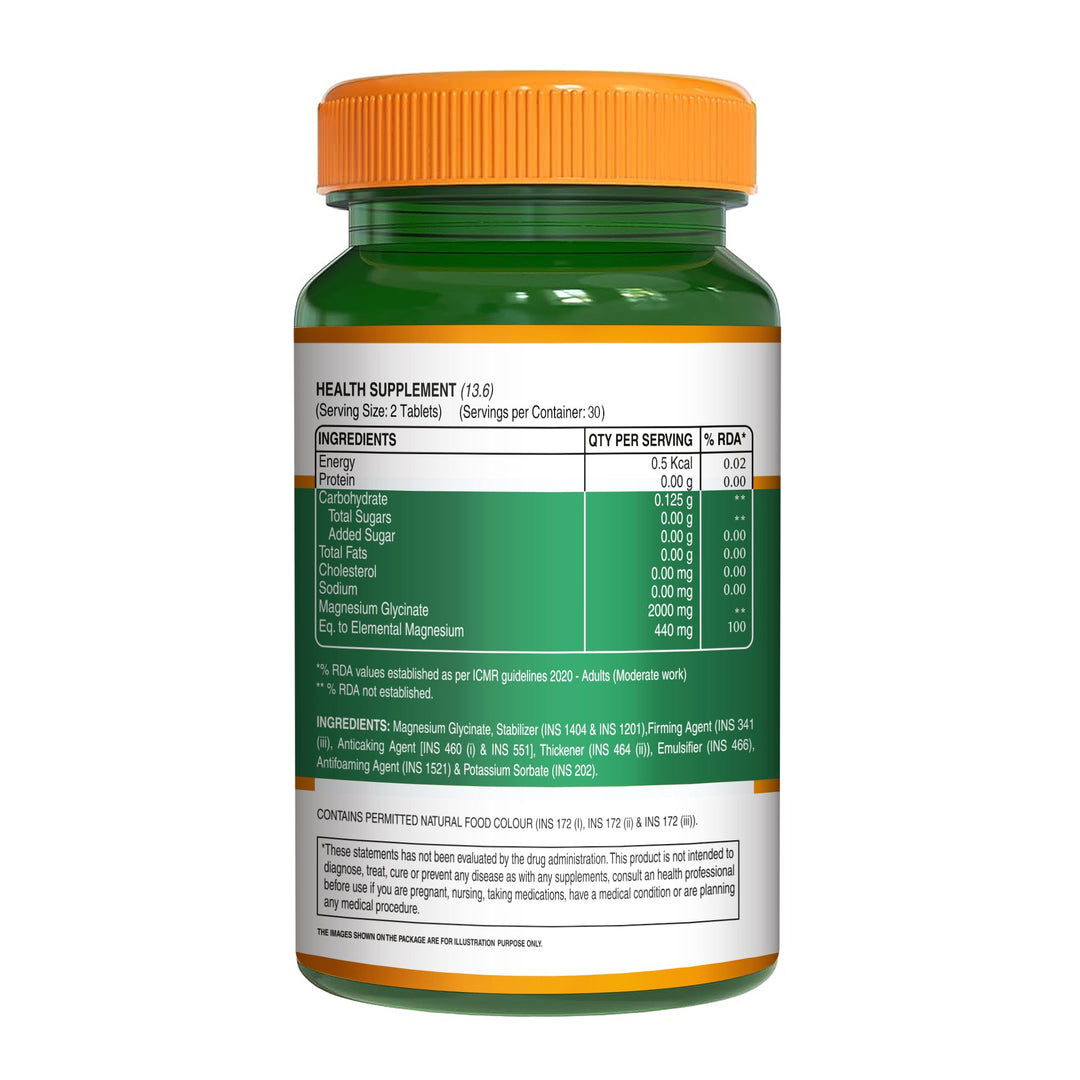 Chelated Magnesium Glycinate | Supports Relaxation, Muscle & Nerve Health