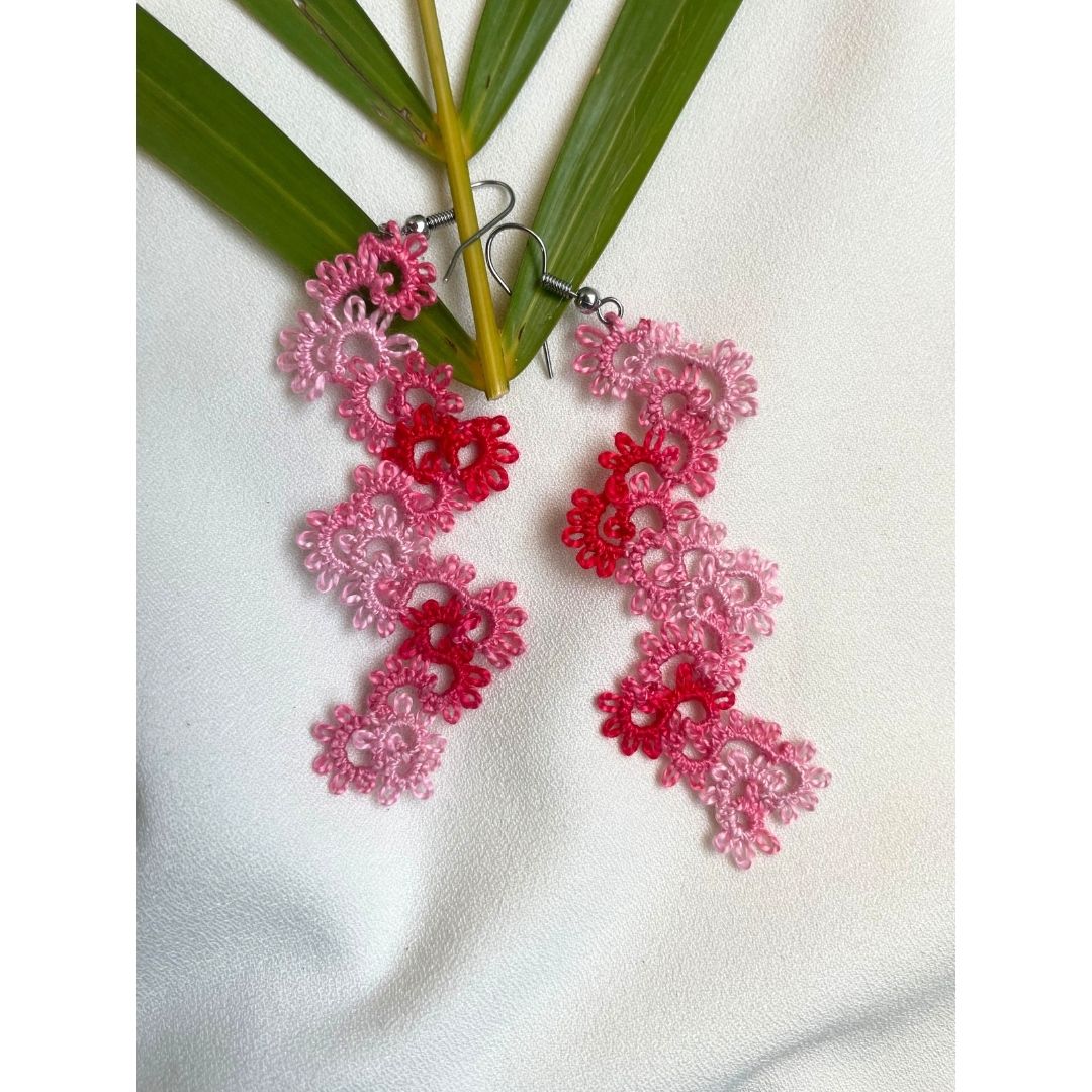 Knots To NodesCherry Bloom Earrings