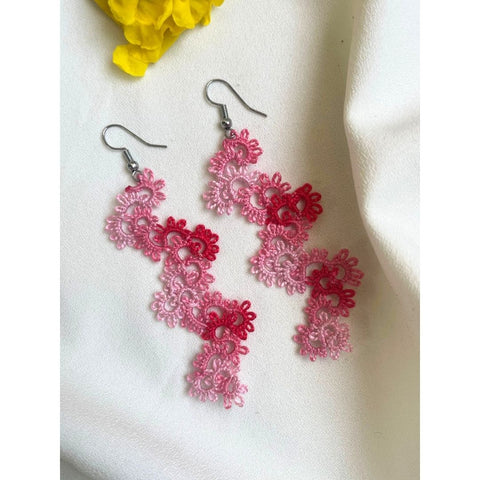 Knots To NodesCherry Bloom Earrings