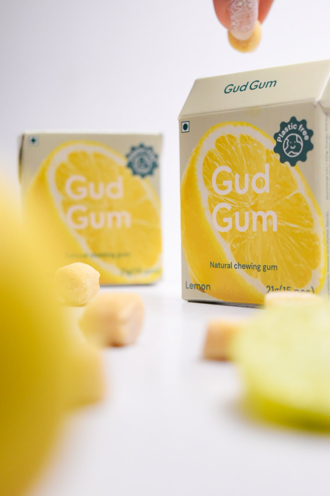 Chewing Gum - Mini Pack of 4 - Raspberry, Lemon, Charcoal Mint, Strawberry - Suspire