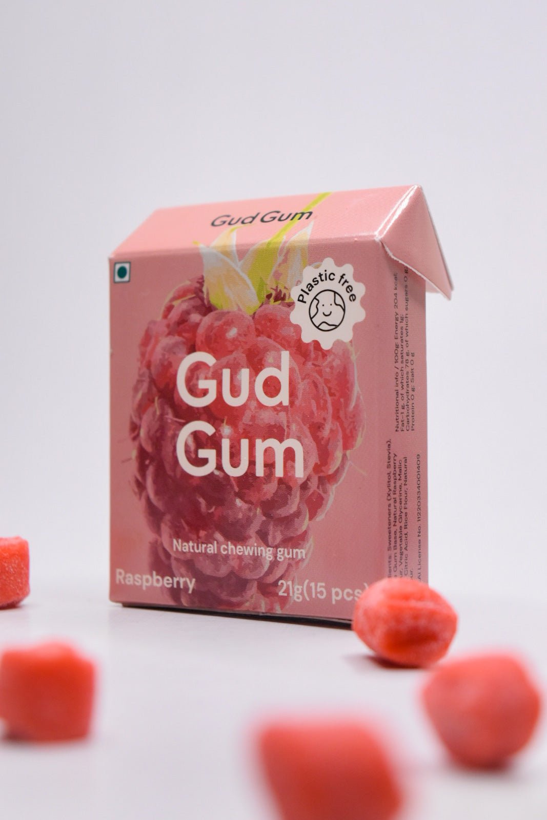 Chewing Gum - Mini Pack of 4 - Raspberry, Lemon, Charcoal Mint, Strawberry - Suspire