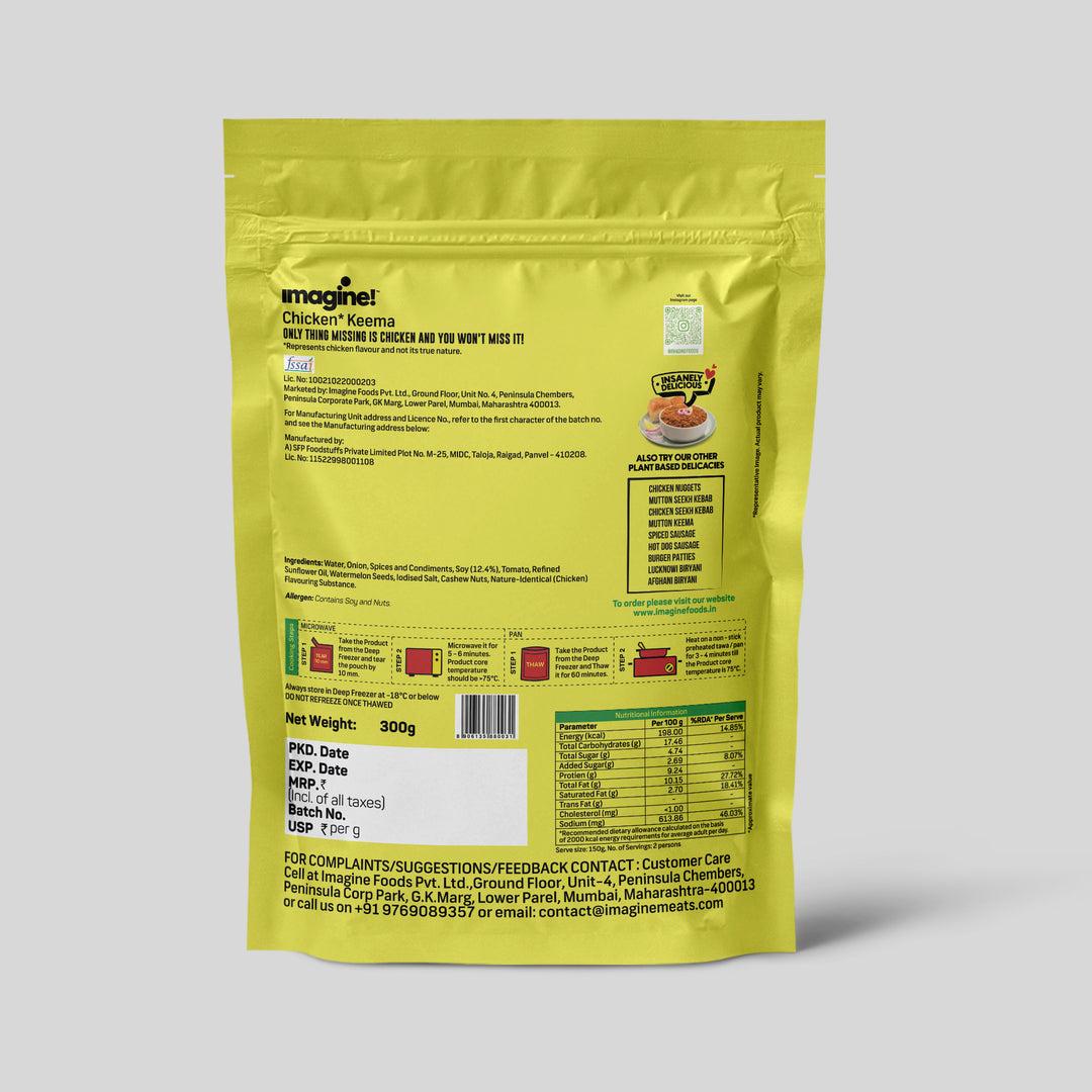 Imagine Plant Based Chicken Keema 300g