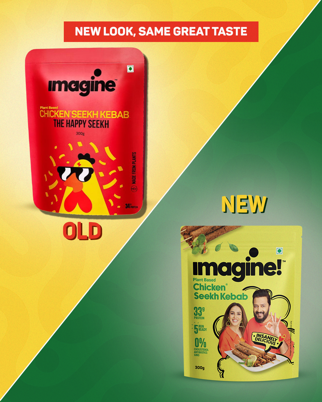 Imagine Plant Based Chicken Seekh Kebab - 300 gm