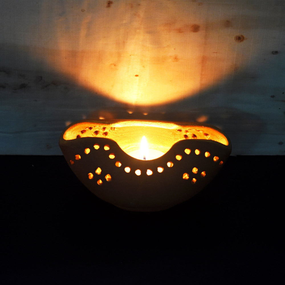 Chirag Candle Holder Set of 4 + 4 tealights FREE