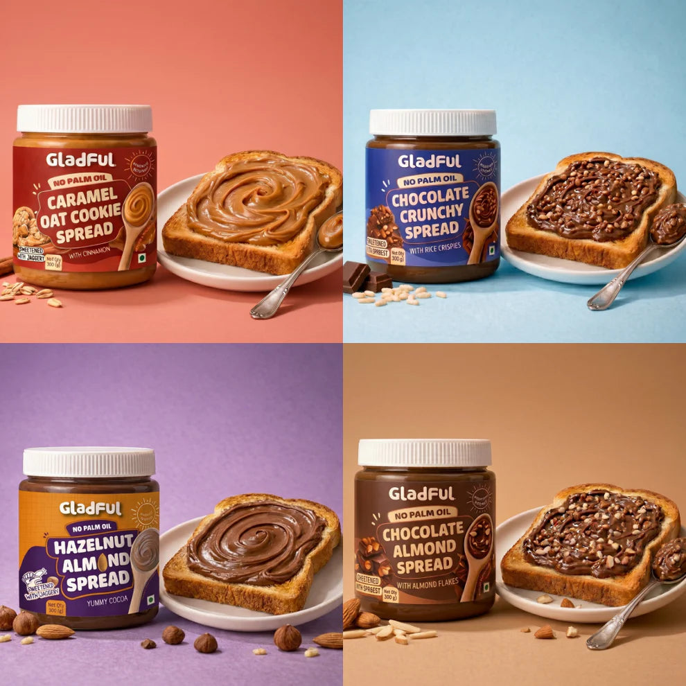 Gladful Better Spread Combo - 4 Packs | 1200g