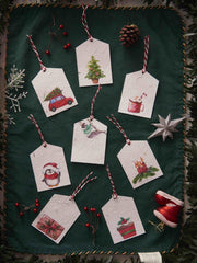 Christmas and New Year Themed Gift Tags (Set of 8)
