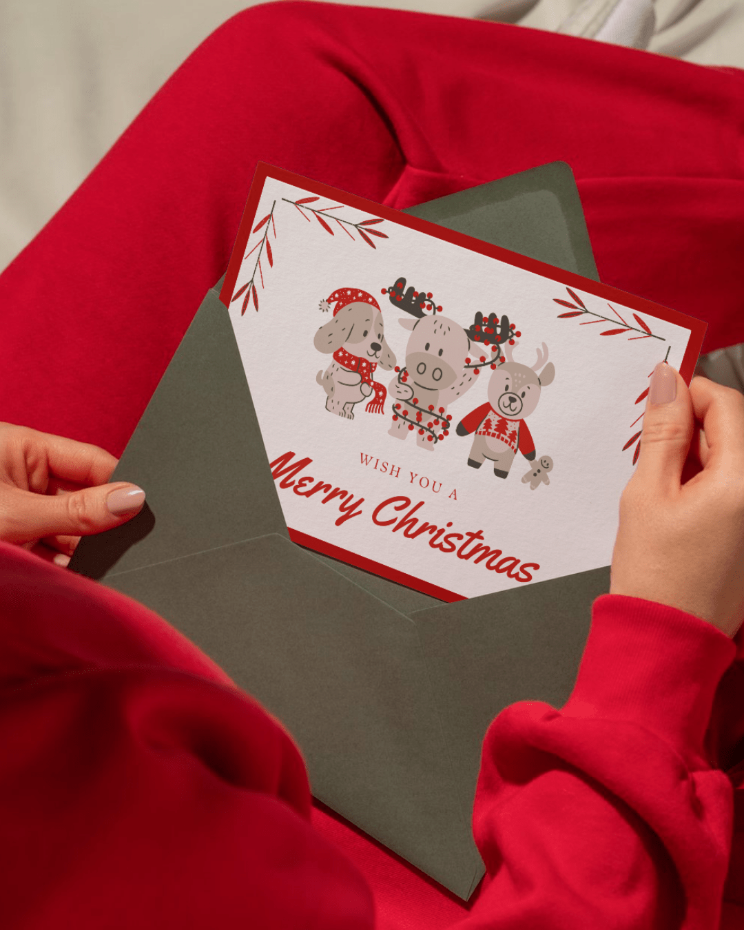 Christmas Note Cards, Limited Edition Custom Hemp Handmade Paper, Eco - Friendly Holiday Cards - Set of 10 without envelopes - Suspire