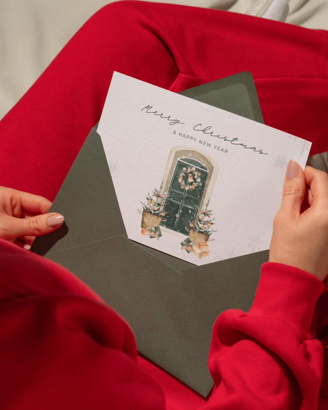 Christmas Note Cards, Limited Edition Custom Hemp Handmade Paper, Eco - Friendly Holiday Cards - Set of 10 without envelopes - Suspire