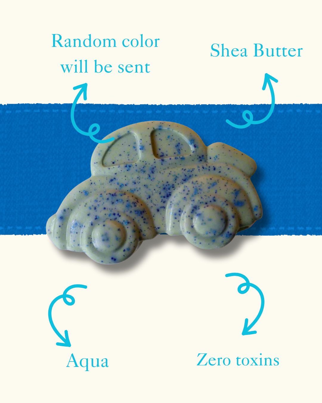 Sobek Naturals Kids Vehicle Shaped Shea Butter Soap Bar Set