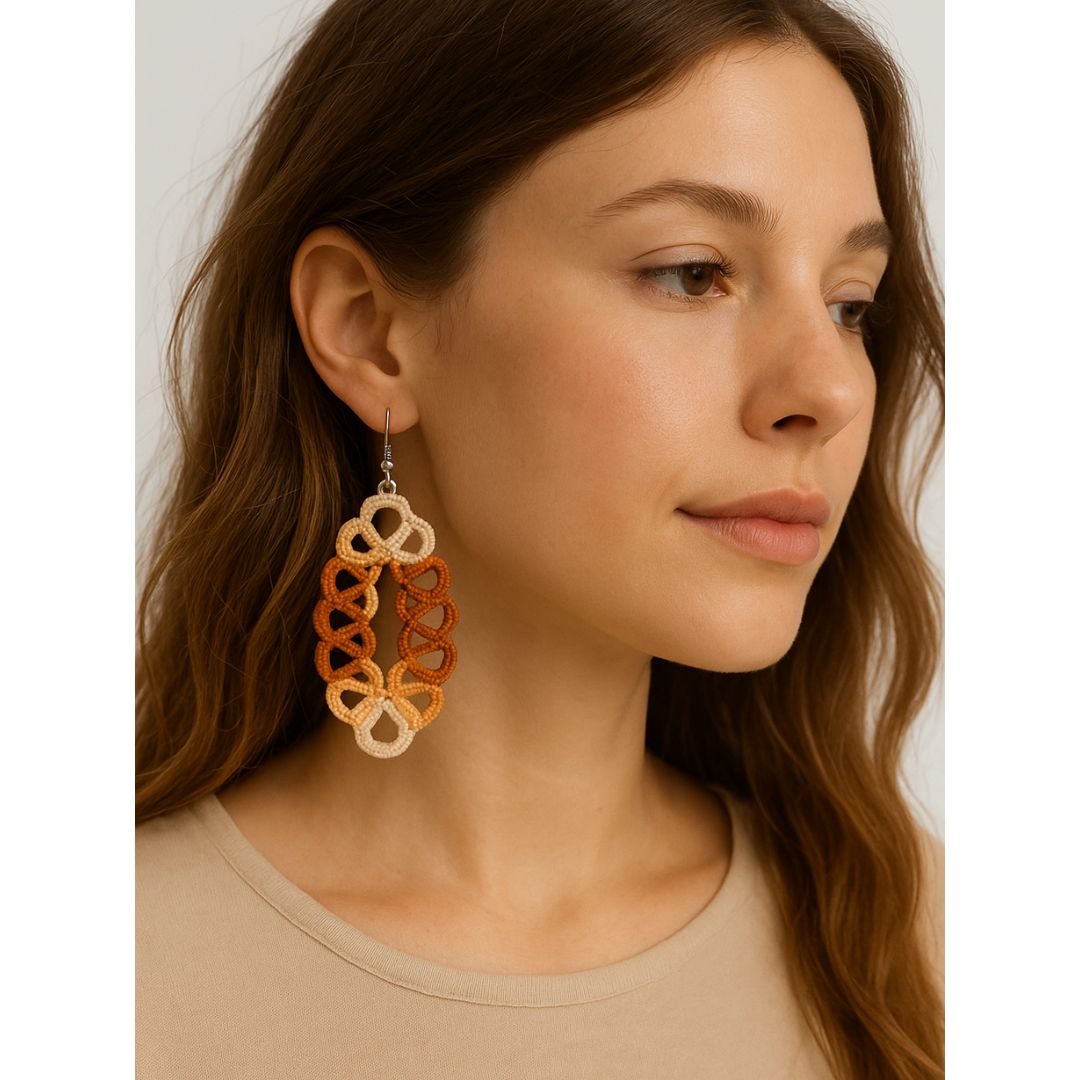 Knots To NodesCinnamon Spice Earrings