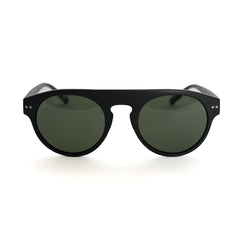 Monkstory 's Bold Aviator Unisex Sunglasses - Black