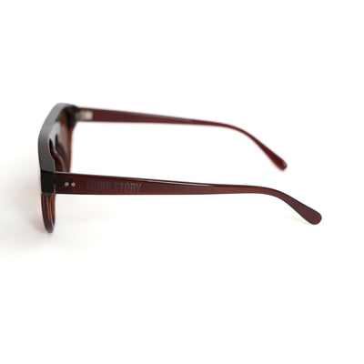 Monkstory Bold Aviator Unisex Sunglasses - Brown