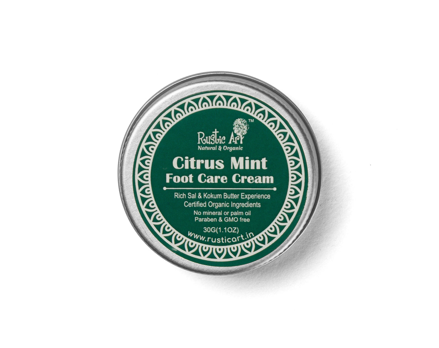 Rustic Art Citrus Mint Foot Care Cream 30g (pack of 2)