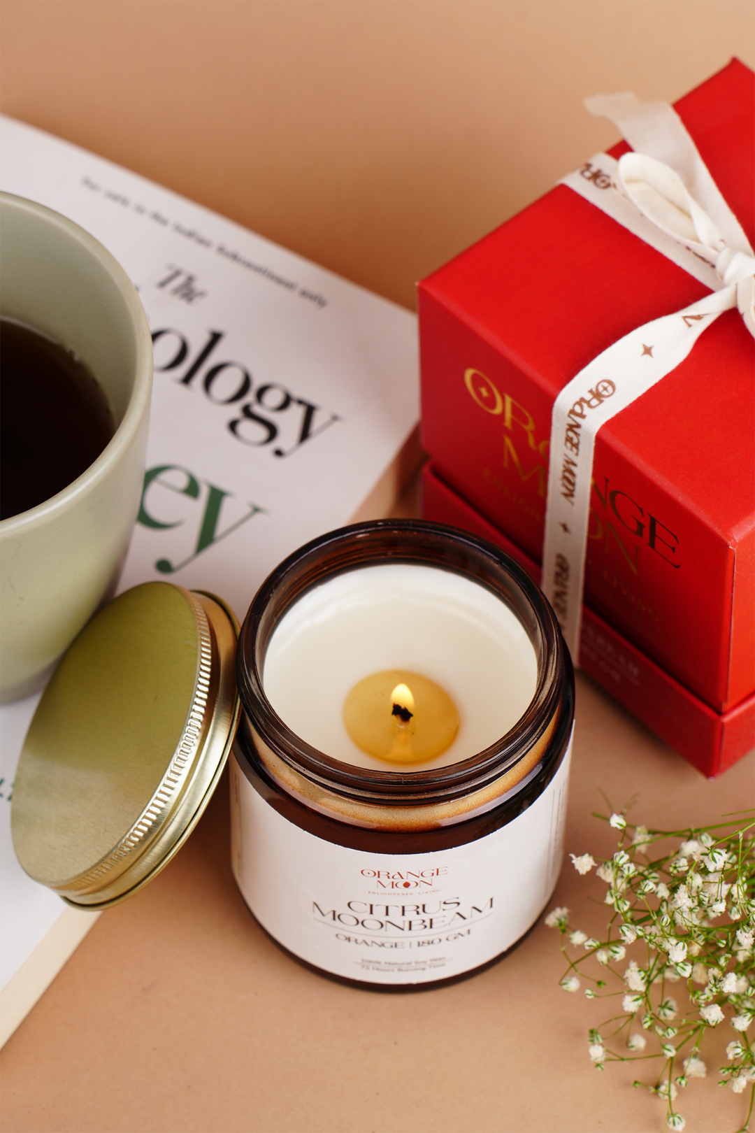 Citrus Moonbeam - Pure Soy Candle (Orange)