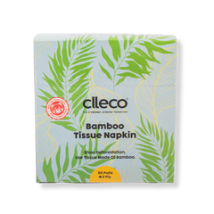 CLLECO Bamboo Tissue Napkins 30 x 30 cm; 50 Pulls 2 Ply